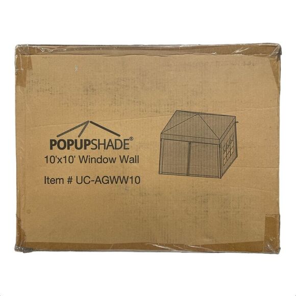 Under Cover Pop Up Shade 10' x 10' Window Wall Accessory, Blue - UC-AGWW10 - Picture 1 of 1